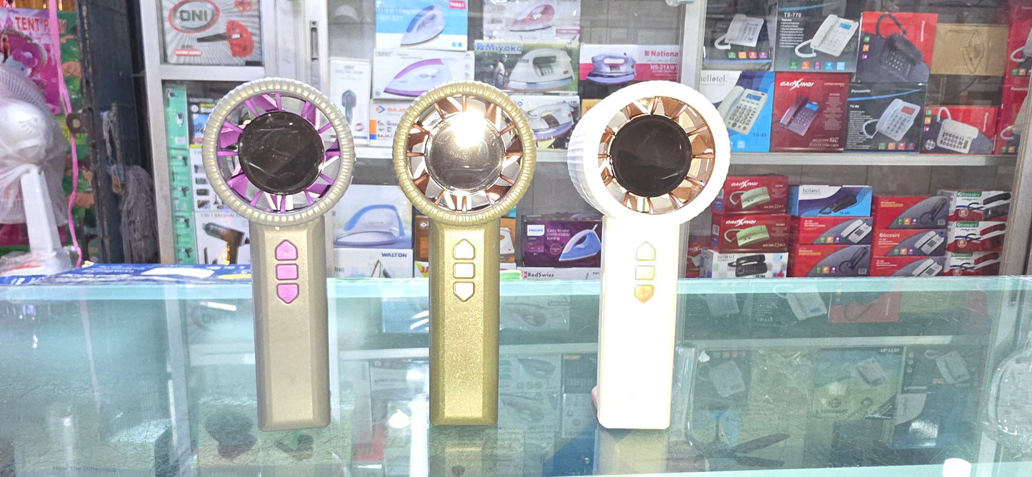 Rechargble hand fan