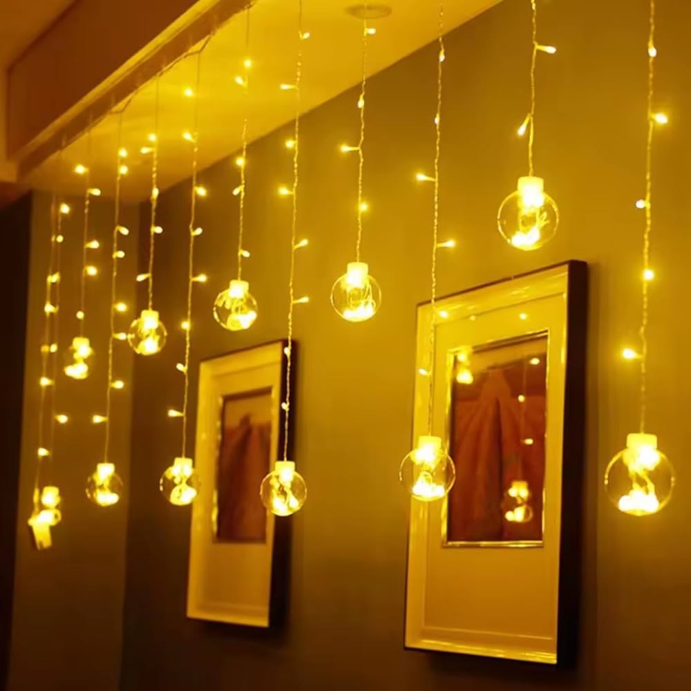 12 Ball 138 Led 16 Feet Wish Ball Curtains String Lights