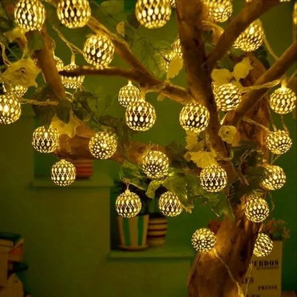 Golden Metal Ball Fairy Light, Metal Ball String