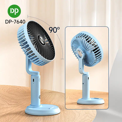 Portable Desktop Rechargeable Rotatable Table Fan DP-7640