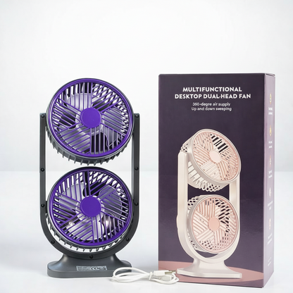 Multifunctional Desktop Dual-Head Fan (FS-29)