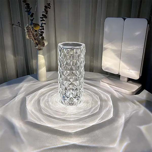 Crystal Rose Diamond Table Lamp with Remote Control RGB 16 Color