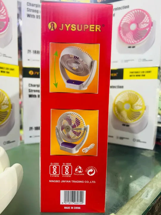 Jy super 2523 Rechargeable Fan