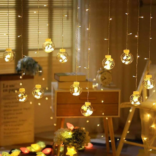 12 Ball 138 Led 16 Feet Wish Ball Curtains String Lights