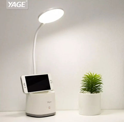 YAGE T109 Rechargeable USB Touch Table Lamp with Pen Holder