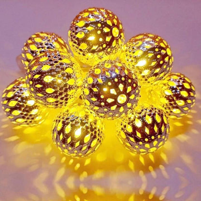 Golden Metal Ball Fairy Light, Metal Ball String