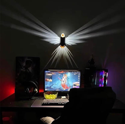 3D Eagle Projection Wall Night Light