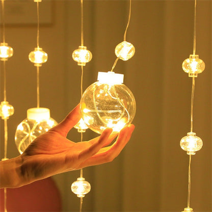 12 Ball 138 Led 16 Feet Wish Ball Curtains String Lights