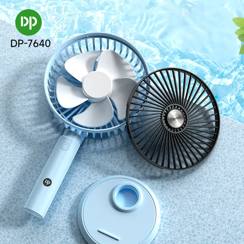Portable Desktop Rechargeable Rotatable Table Fan DP-7640
