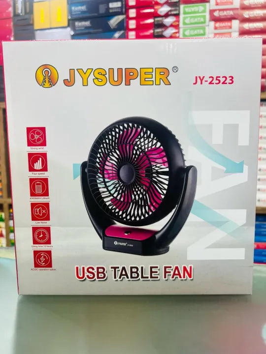 Jy super 2523 Rechargeable Fan