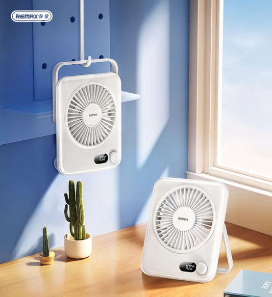 Remax RS-ZF03 Ultra Slim Rechargable Desktop Fan - White